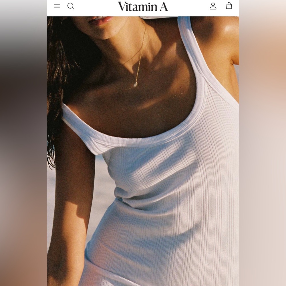 Vitamin A super soft and comfy ribbed dress - NWT